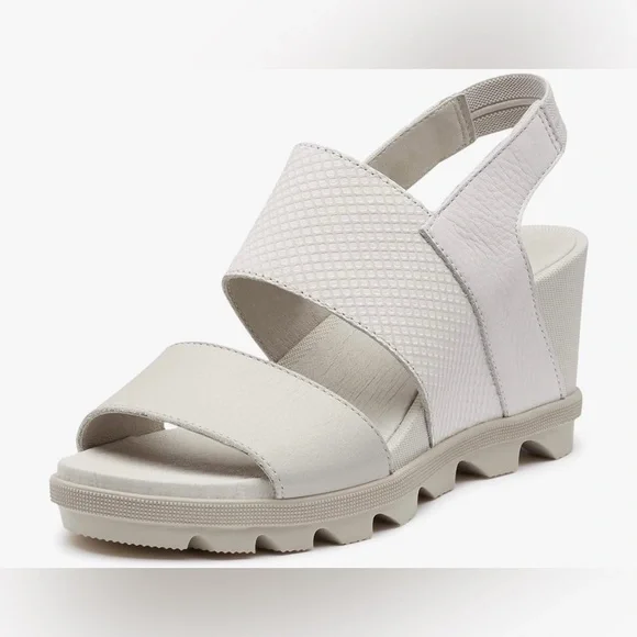 NEW Sorel Joanie II Slingback Sea Salt 7.5 Wedge Sandals - Picture 4 of 7